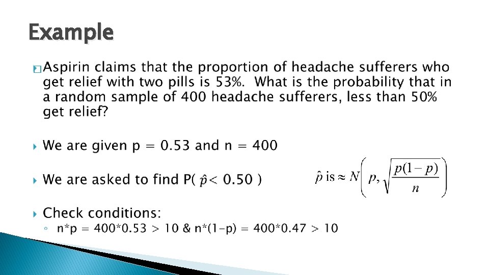 Example � Example �