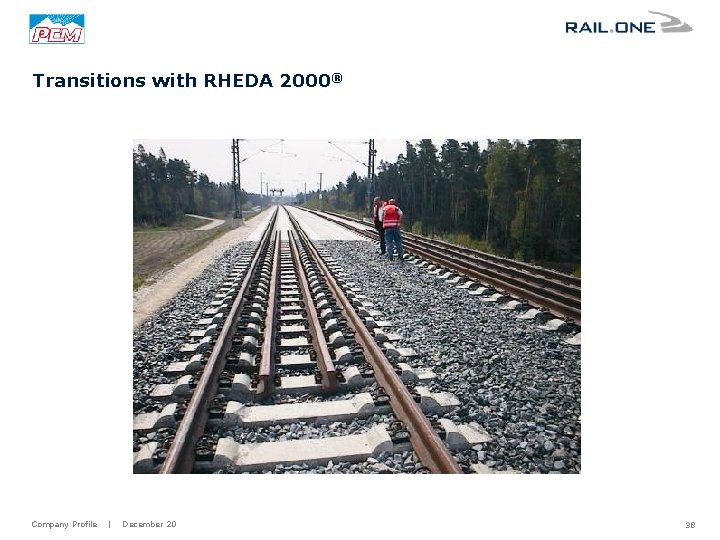 Transitions with RHEDA 2000® Company Profile | December 20 38 