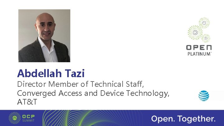 Abdellah Tazi Director Member of Technical Staff, Converged Access and Device Technology, AT&T 