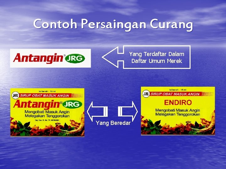 Contoh Persaingan Curang Yang Terdaftar Dalam Daftar Umum Merek Yang Beredar 