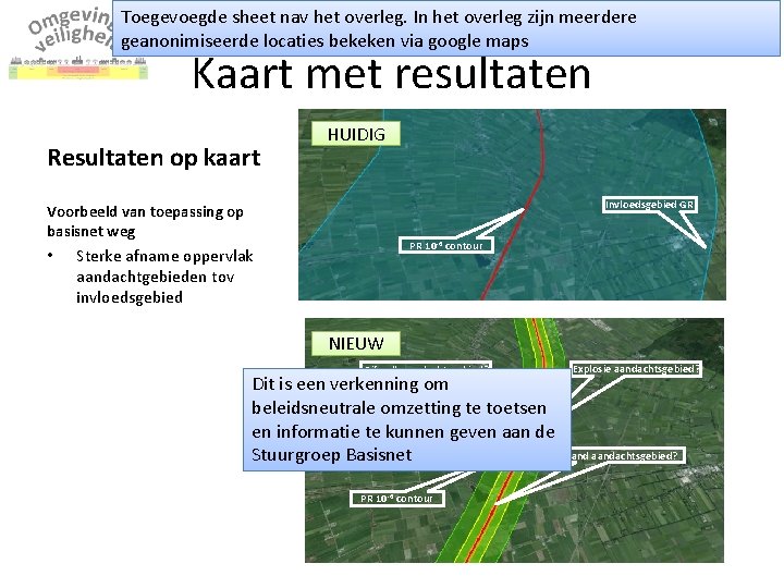 Toegevoegde sheet nav het overleg. In het overleg zijn meerdere geanonimiseerde locaties bekeken via