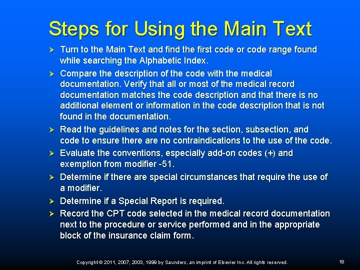 Steps for Using the Main Text Ø Ø Ø Ø Turn to the Main Steps for Using the Main Text Ø Ø Ø Ø Turn to the Main