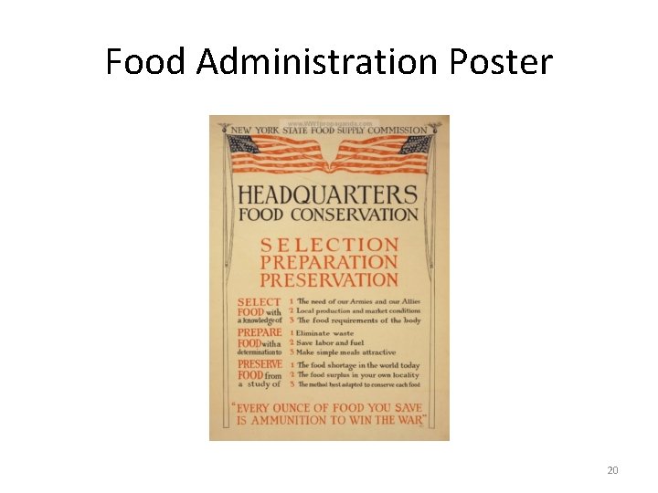Food Administration Poster 20 