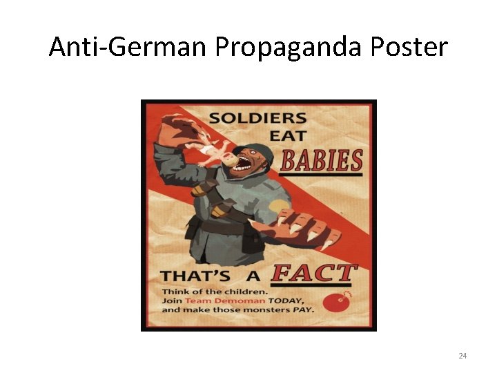 Anti-German Propaganda Poster 24 