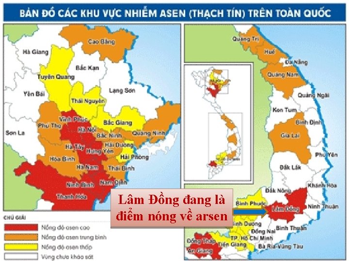 Lâm Đồng đang là điểm nóng về arsen 