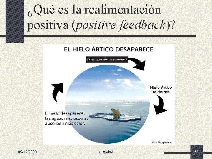 ¿Qué es la realimentación positiva (positive feedback)? 05/12/2020 c. global 57 