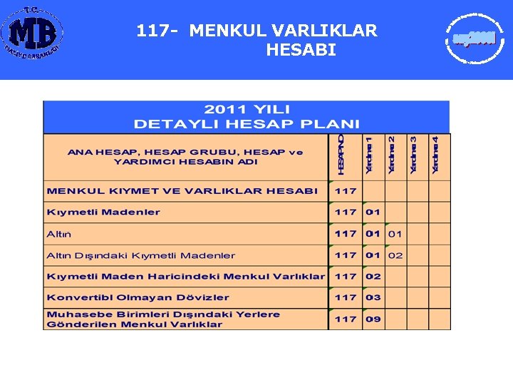 117 - MENKUL VARLIKLAR HESABI 