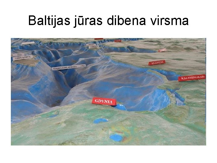 Baltijas jūras dibena virsma 
