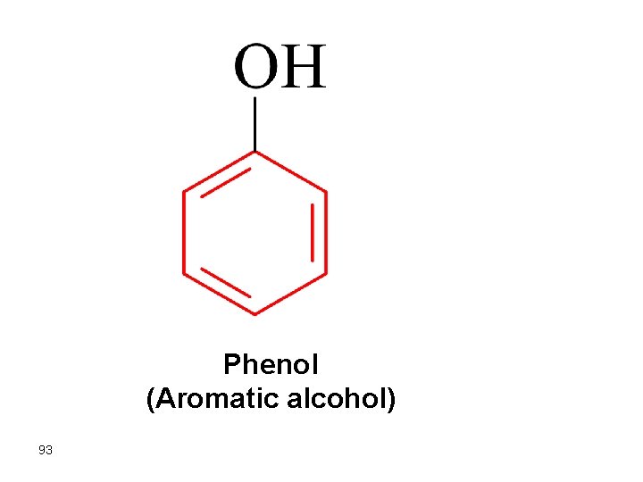 Phenol (Aromatic alcohol) 93 