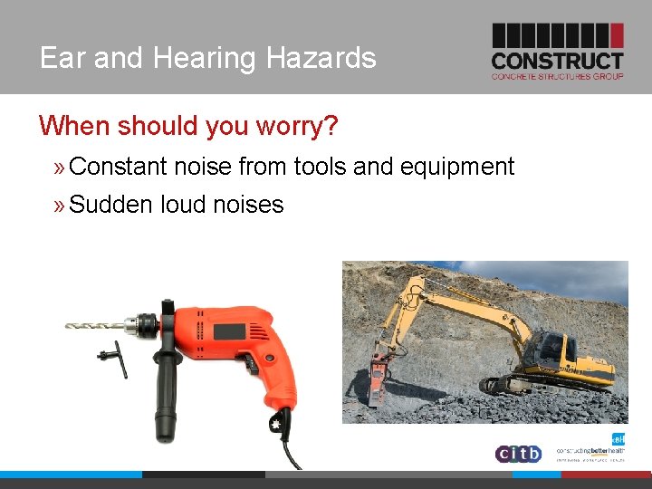 Ear and Hearing Hazards When should you worry? » Constant noise from tools and