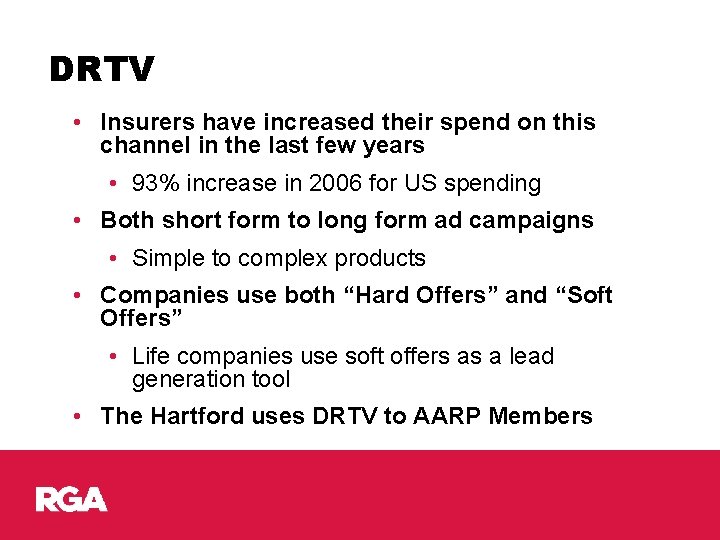 DRTV • Insurers have increased their spend on this channel in the last few
