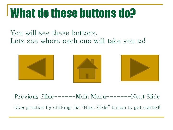 What do these buttons do? You will see these buttons. Lets see where each