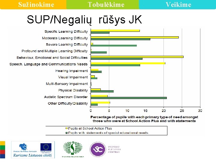 Sužinokime Tobulėkime SUP/Negalių rūšys JK Veikime 