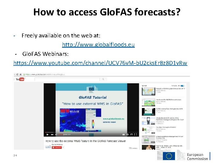 How to access Glo. FAS forecasts? - Freely available on the web at: http: