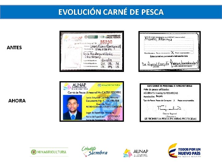 EVOLUCIÓN CARNÉ DE PESCA ANTES AHORA 