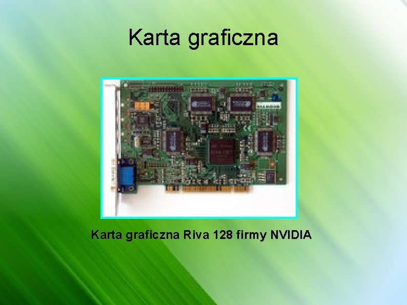 Karta graficzna Riva 128 firmy NVIDIA 