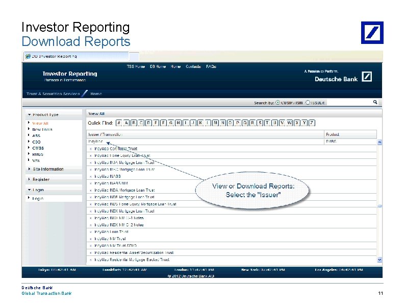 Investor Reporting Download Reports — Blank page used to create a slide (promote for