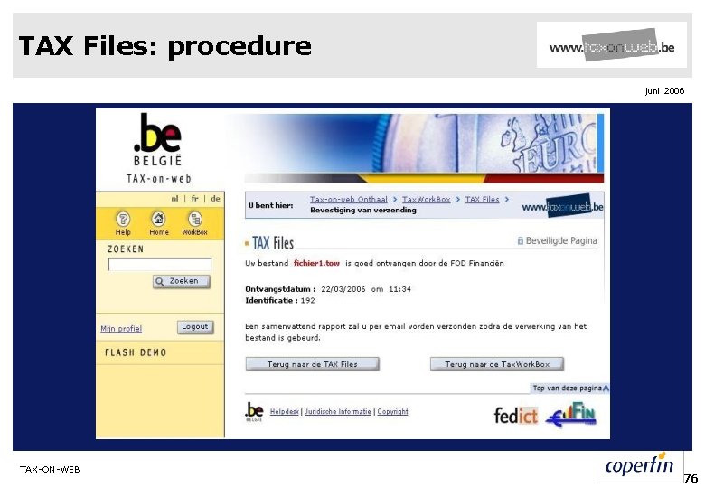 TAX Files: procedure juni 2006 TAX-ON-WEB 76 