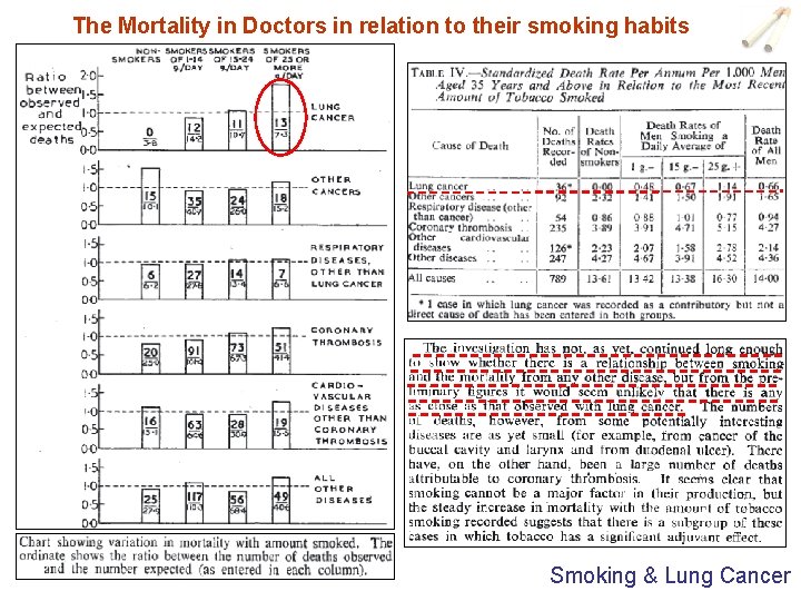 The Mortality in Doctors in relation to their smoking habits Smoking & Lung Cancer