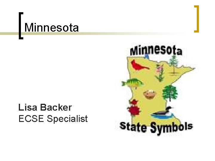 Minnesota Lisa Backer ECSE Specialist 