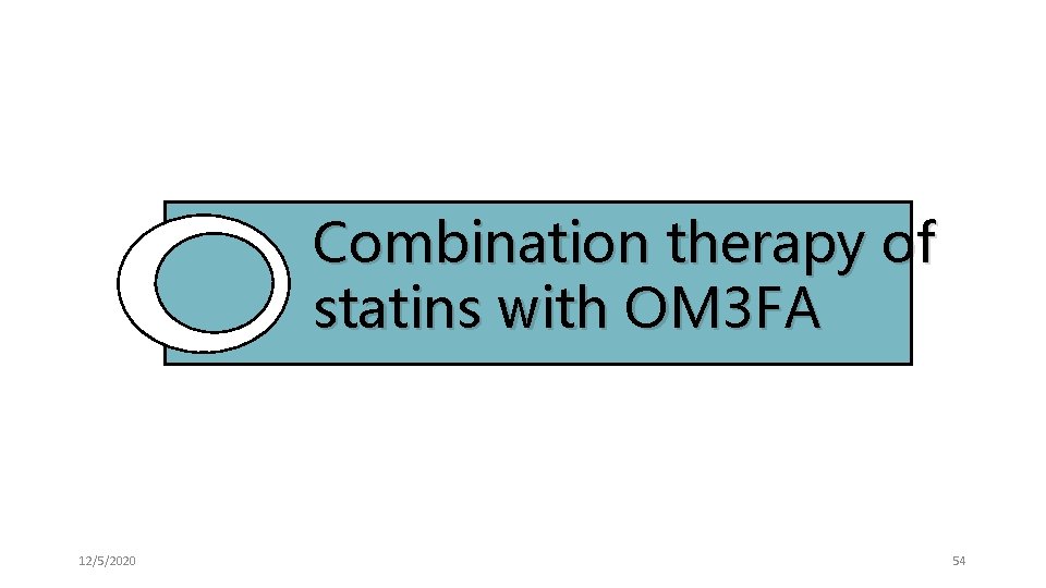 Combination therapy of statins with OM 3 FA 12/5/2020 54 