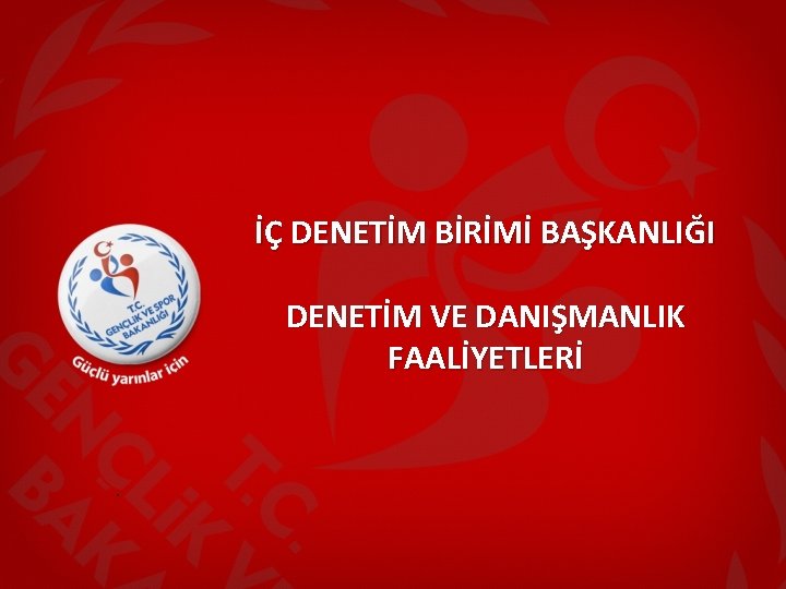 İÇ DENETİM BİRİMİ BAŞKANLIĞI DENETİM VE DANIŞMANLIK FAALİYETLERİ . 