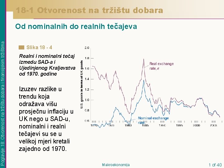 18 -1 Otvorenost na tržištu dobara Poglavlje 18: Otvorenost na tržištu dobara i finansijskim