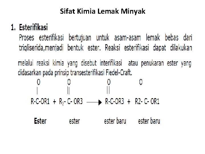 Sifat Kimia Lemak Minyak 