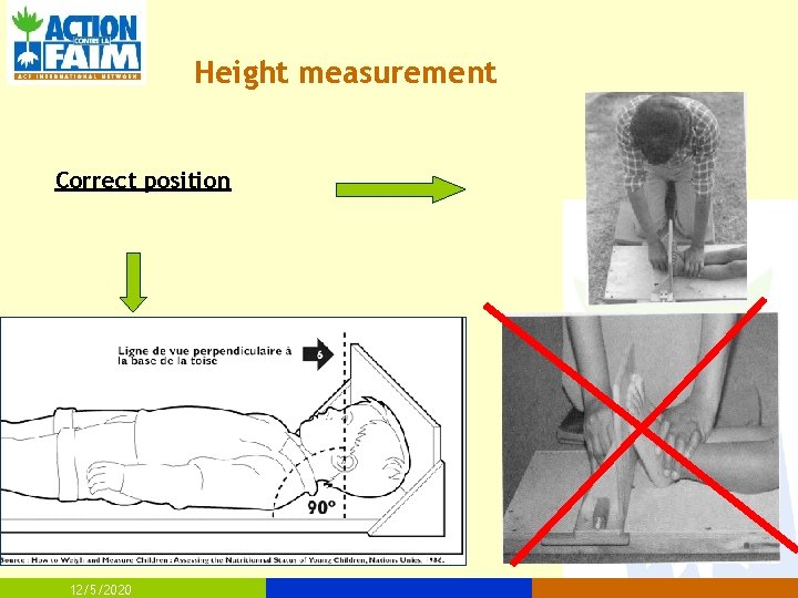 Height measurement Correct position 12/5/2020 