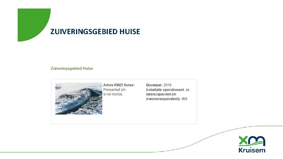 ZUIVERINGSGEBIED HUISE 