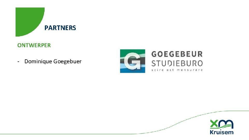 PARTNERS ONTWERPER ‐ Dominique Goegebuer 