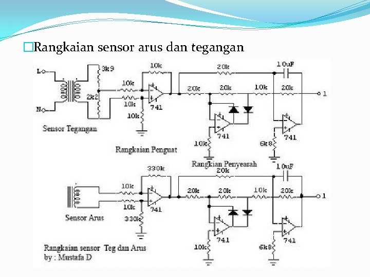 �Rangkaian sensor arus dan tegangan 