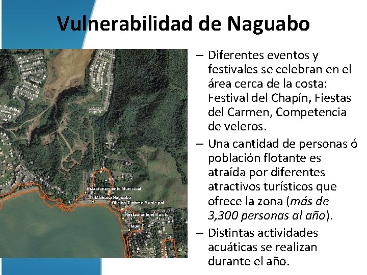 Vulnerabilidad de Naguabo – Diferentes eventos y festivales se celebran en el área cerca