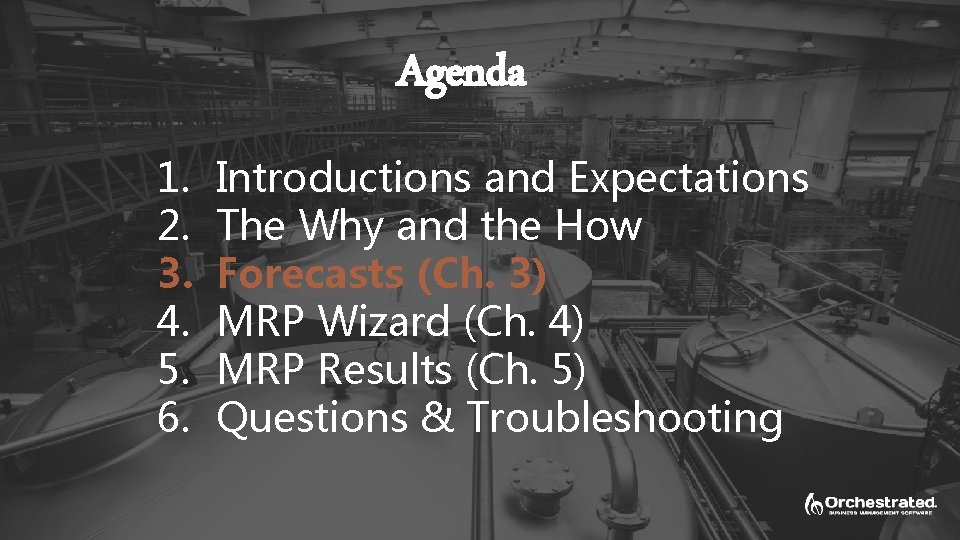 Agenda 1. 2. 3. 4. 5. 6. Introductions and Expectations The Why and the