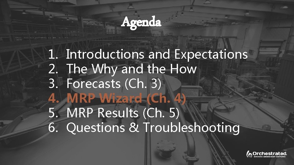 Agenda 1. 2. 3. 4. 5. 6. Introductions and Expectations The Why and the