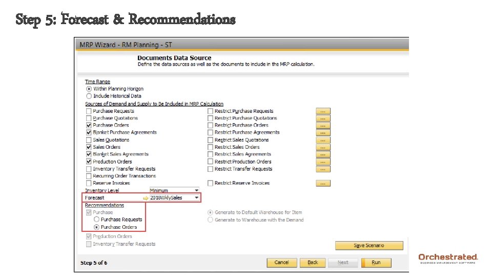 Step 5: Forecast & Recommendations 