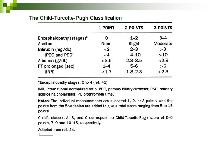 The Child-Turcotte-Pugh Classification 