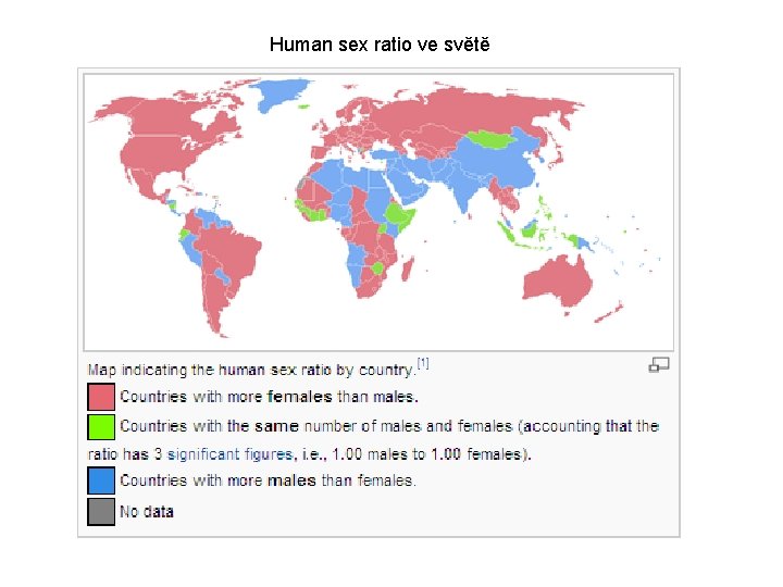 Human sex ratio ve světě 