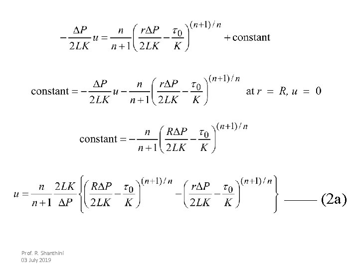 (2 a) Prof. R. Shanthini 03 July 2019 