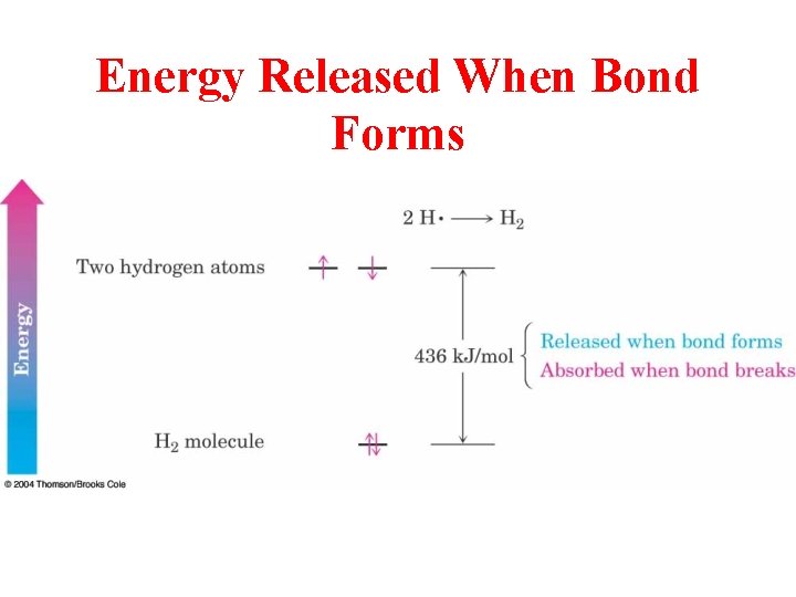 Energy Released When Bond Forms 