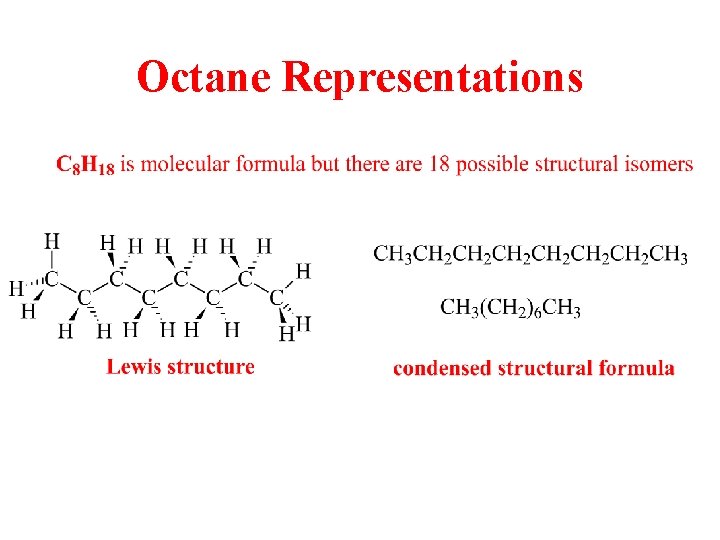 Octane Representations 