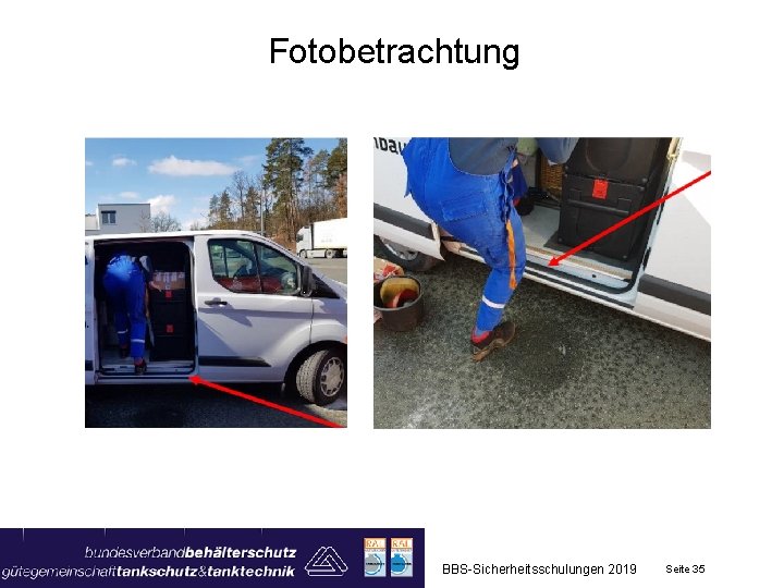 Fotobetrachtung BBS-Sicherheitsschulungen 2019 Seite 35 