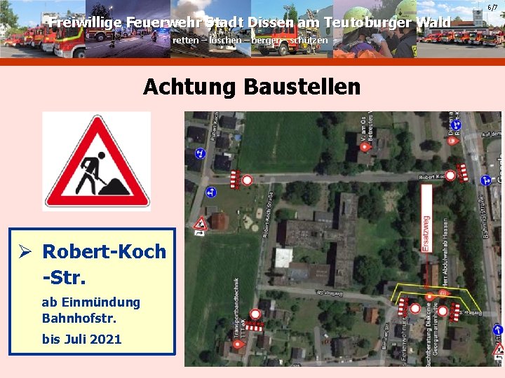 6/7 Freiwillige Feuerwehr Stadt Dissen am Teutoburger Wald retten – löschen – bergen -