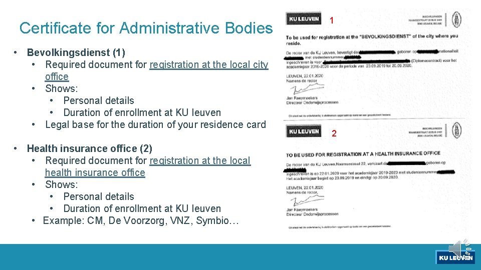 Certificate for Administrative Bodies • Bevolkingsdienst (1) • Required document for registration at the