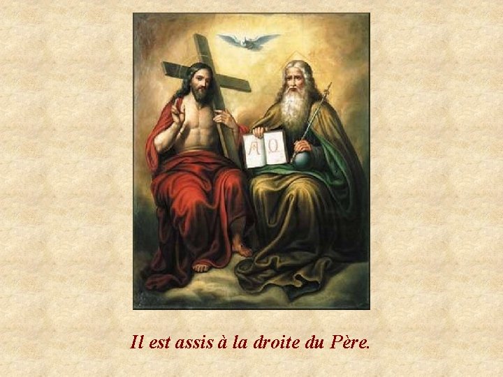 Il est assis à la droite du Père. 