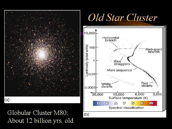 Old Star Cluster Globular Cluster M 80: About 12 billion yrs. old Old Star Cluster Globular Cluster M 80: About 12 billion yrs. old