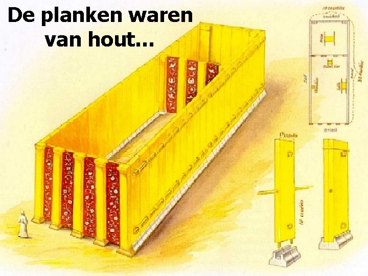De planken waren van hout… 