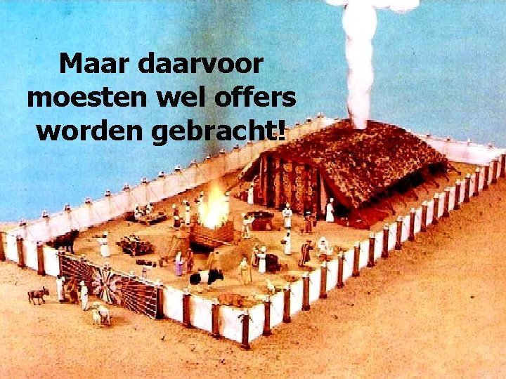 Maar daarvoor moesten wel offers worden gebracht! 