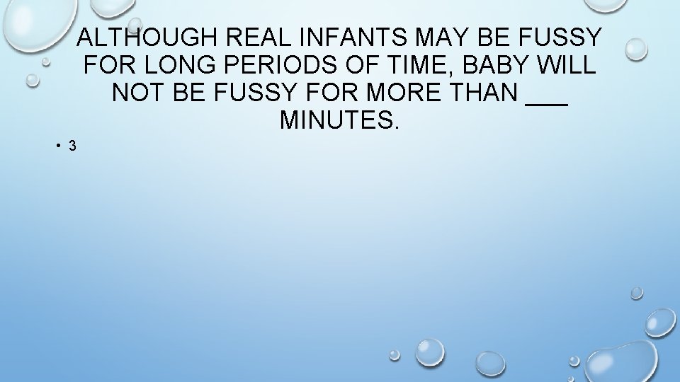 REAL CARE BABY INSTRUCTIONS LIST THE 4 TYPES