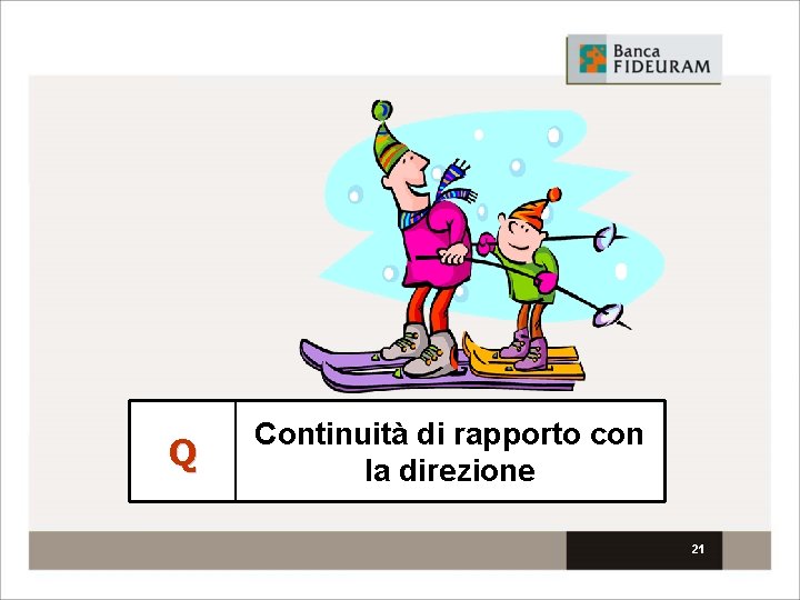 Q Continuità di rapporto con la direzione 21 